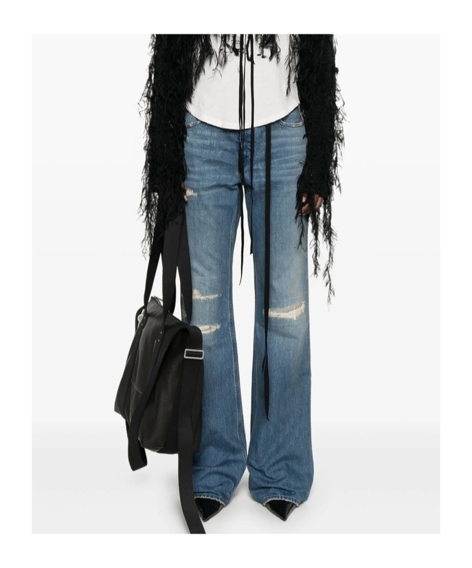 Ann Demeulemeester Jeans With Belt Loops In Blue