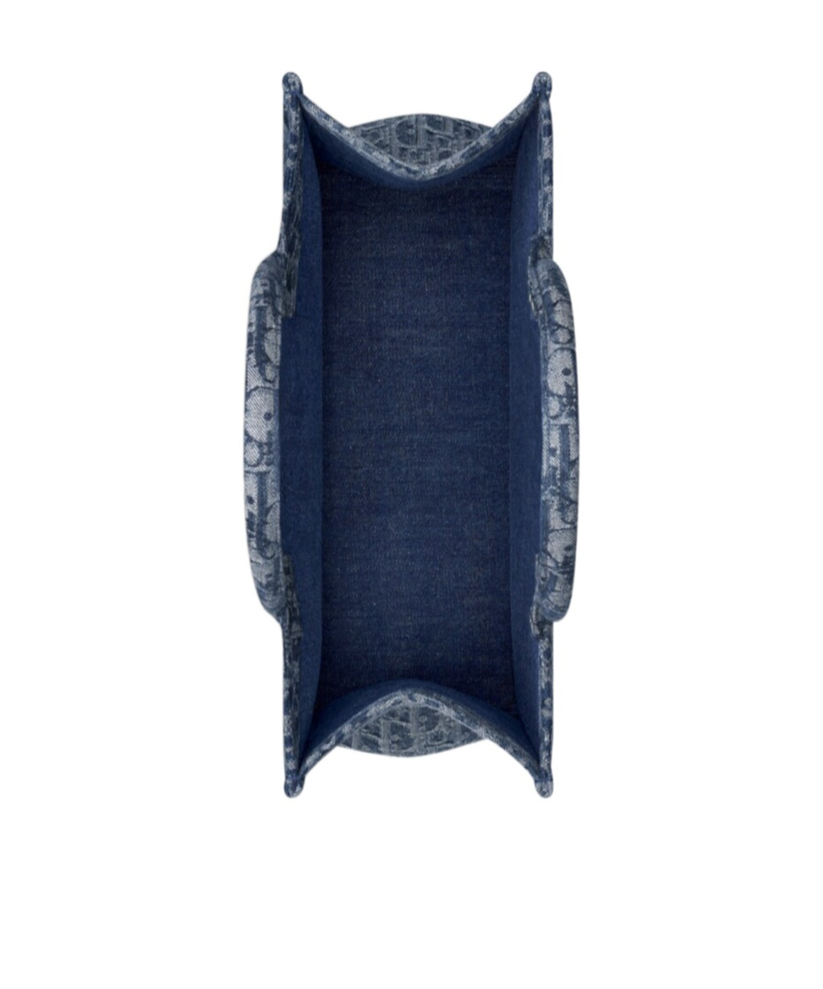 Dior Medium Book Tote Handbag In Blue