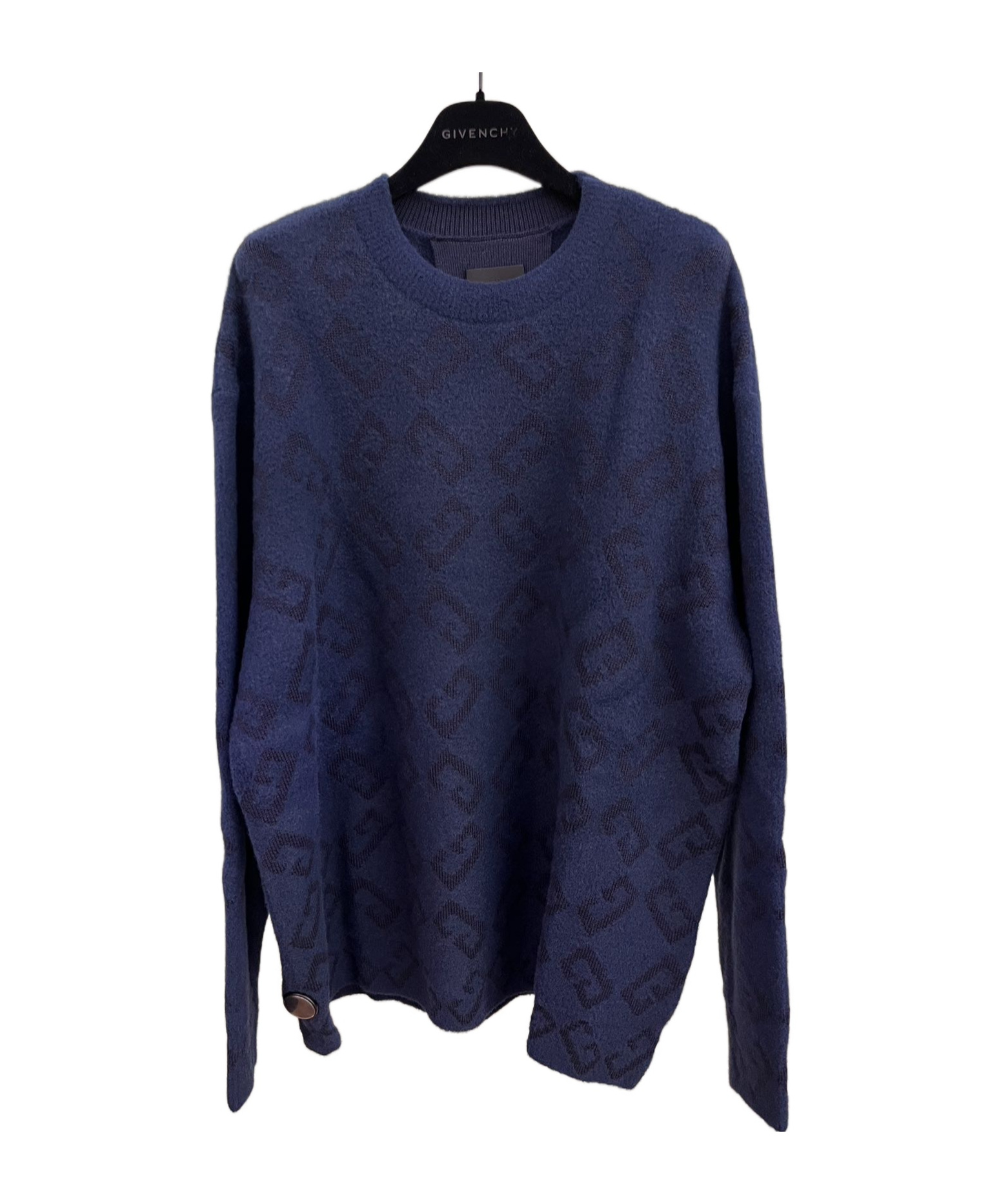 Givenchy Round-collar And Long-sleeved Sweater In Black