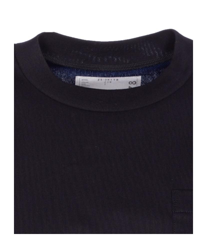 Sacai Pocket Asymmetrical Hem T-shirt In Multi