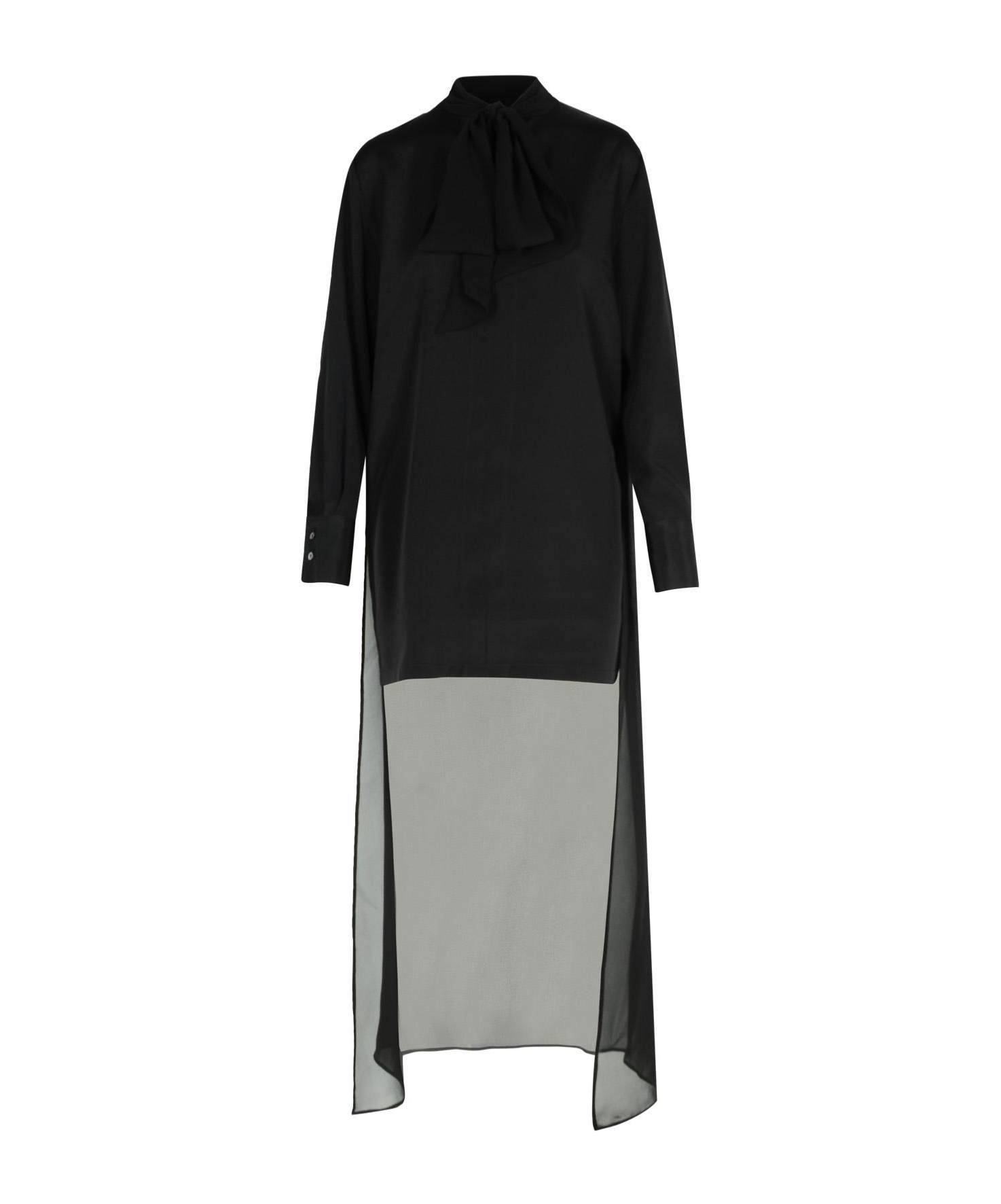 P.a.r.o.s.h Soiree Black Silk Dress In Black
