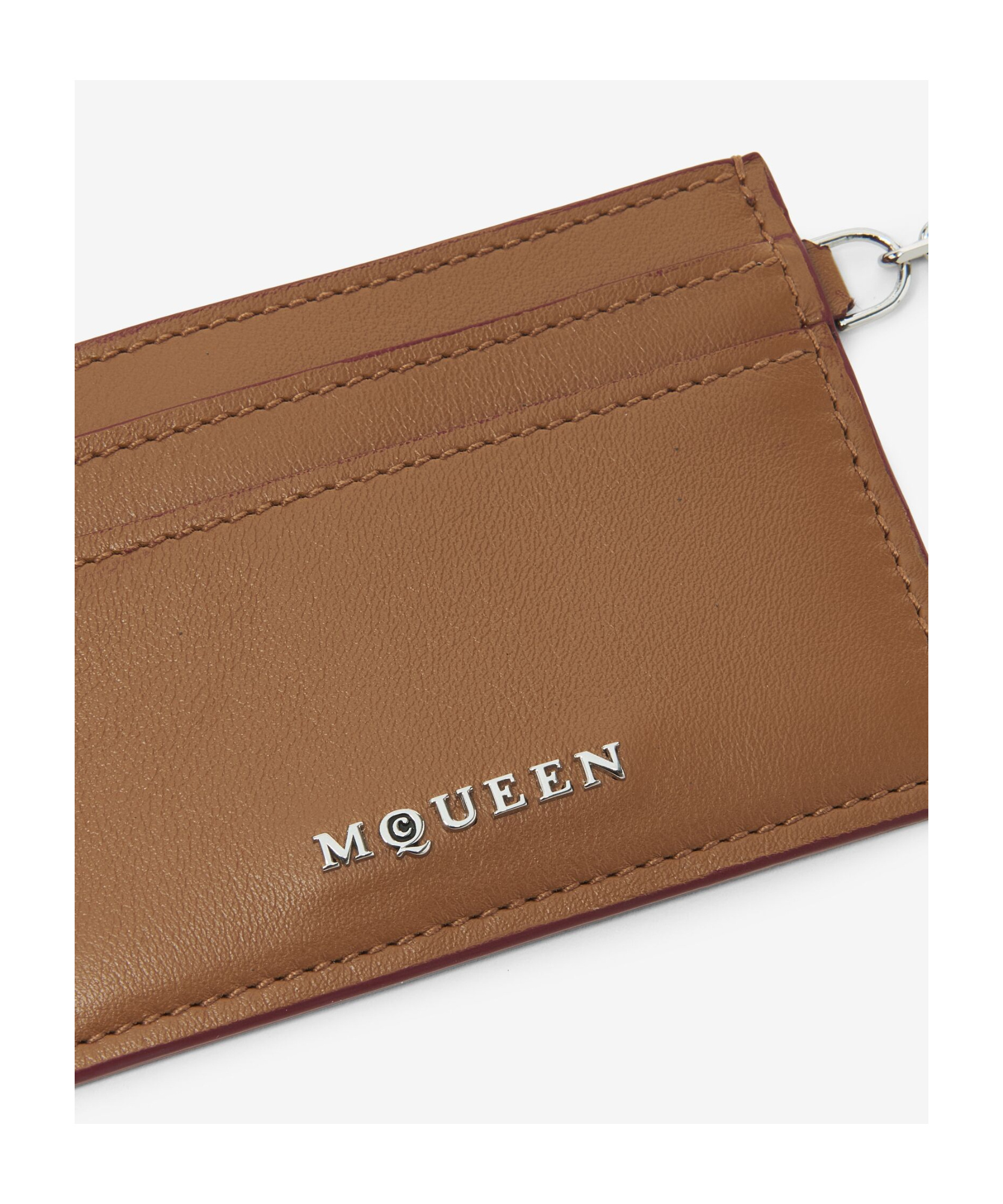 Alexander Mcqueen Sling Card Holder In Brown