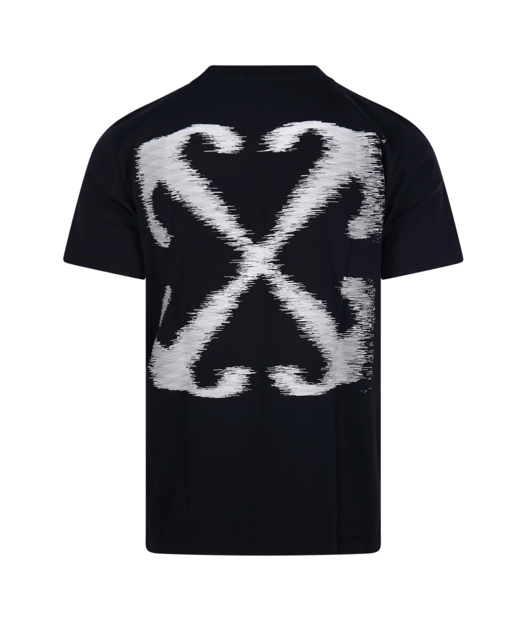 Off-white Graphic Print Short Sleeve Crew Neck T-shirt In Black