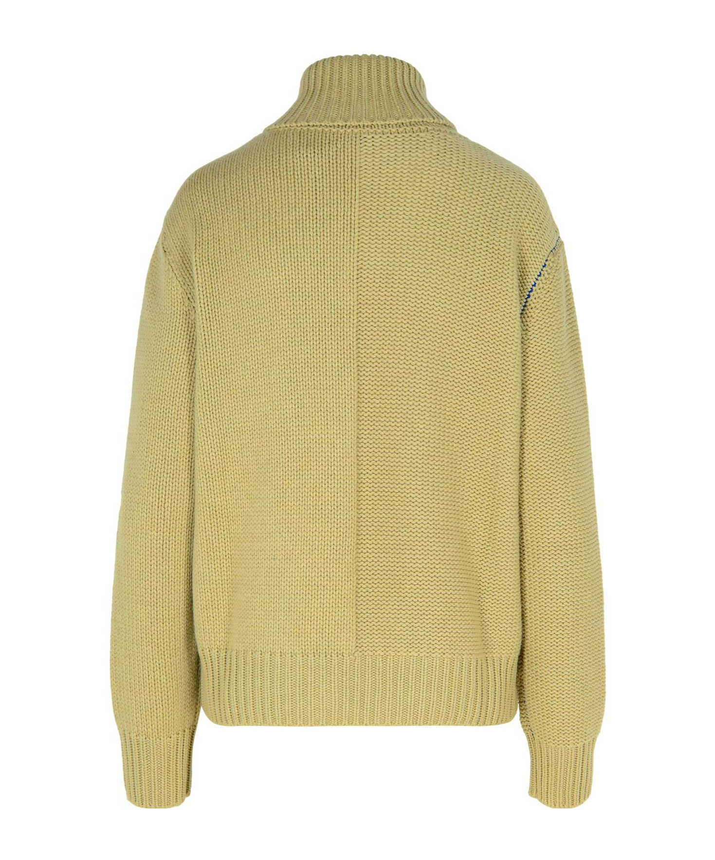 Burberry Green Cashmere Turtleneck Sweater In Neutral