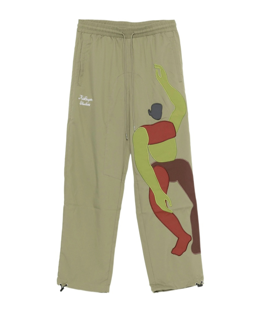 Kidsuper Drawstring Casual Pants In Green