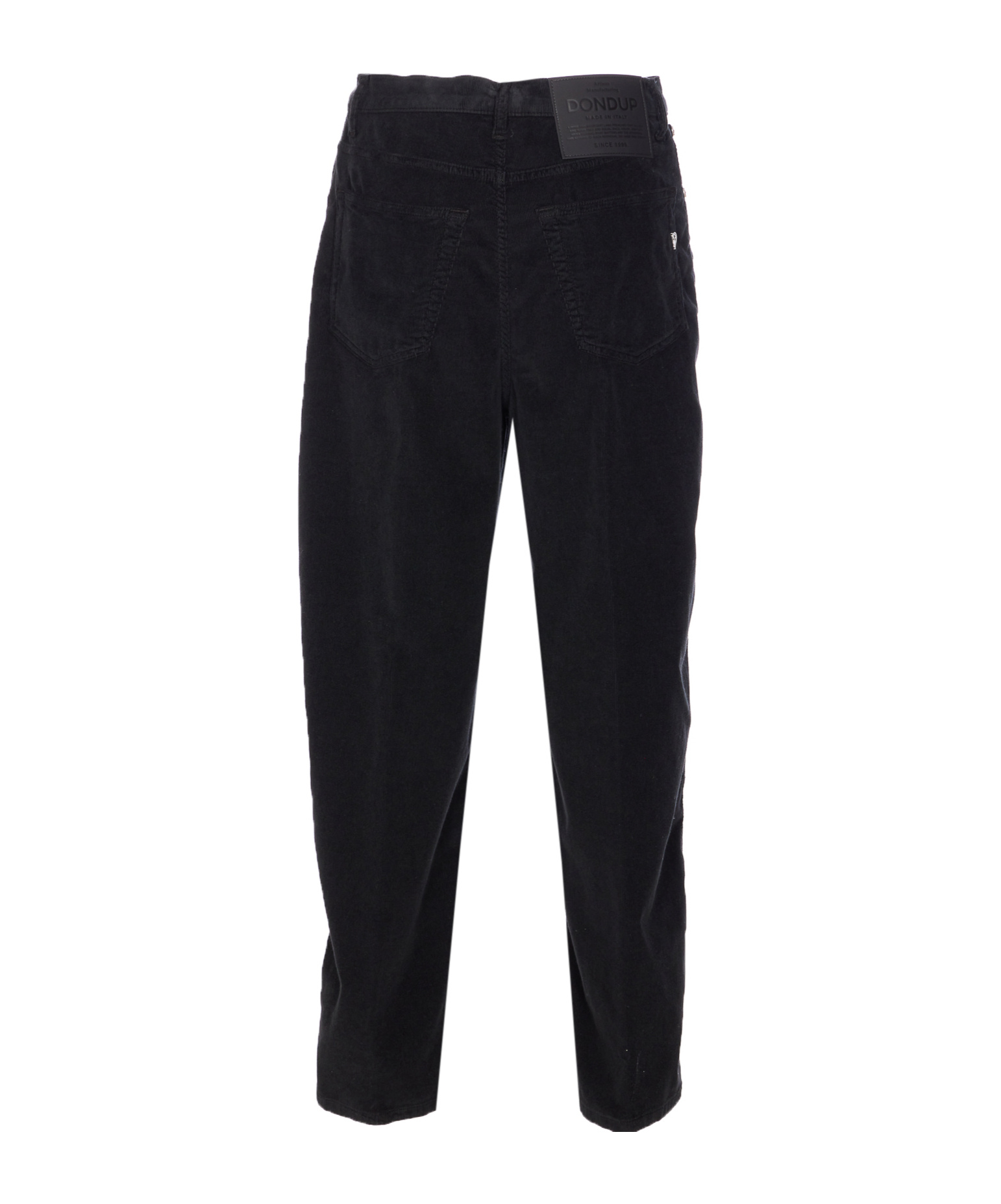 Dondup Loose Fit Velvet Trousers With Button Detailing