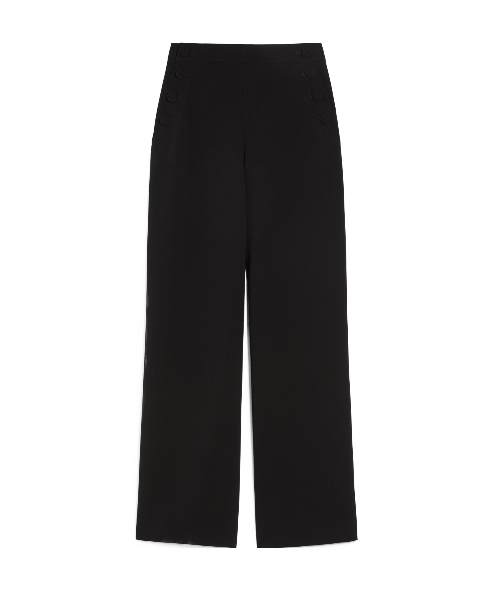 Max Mara Pleated Casual Pants In Black