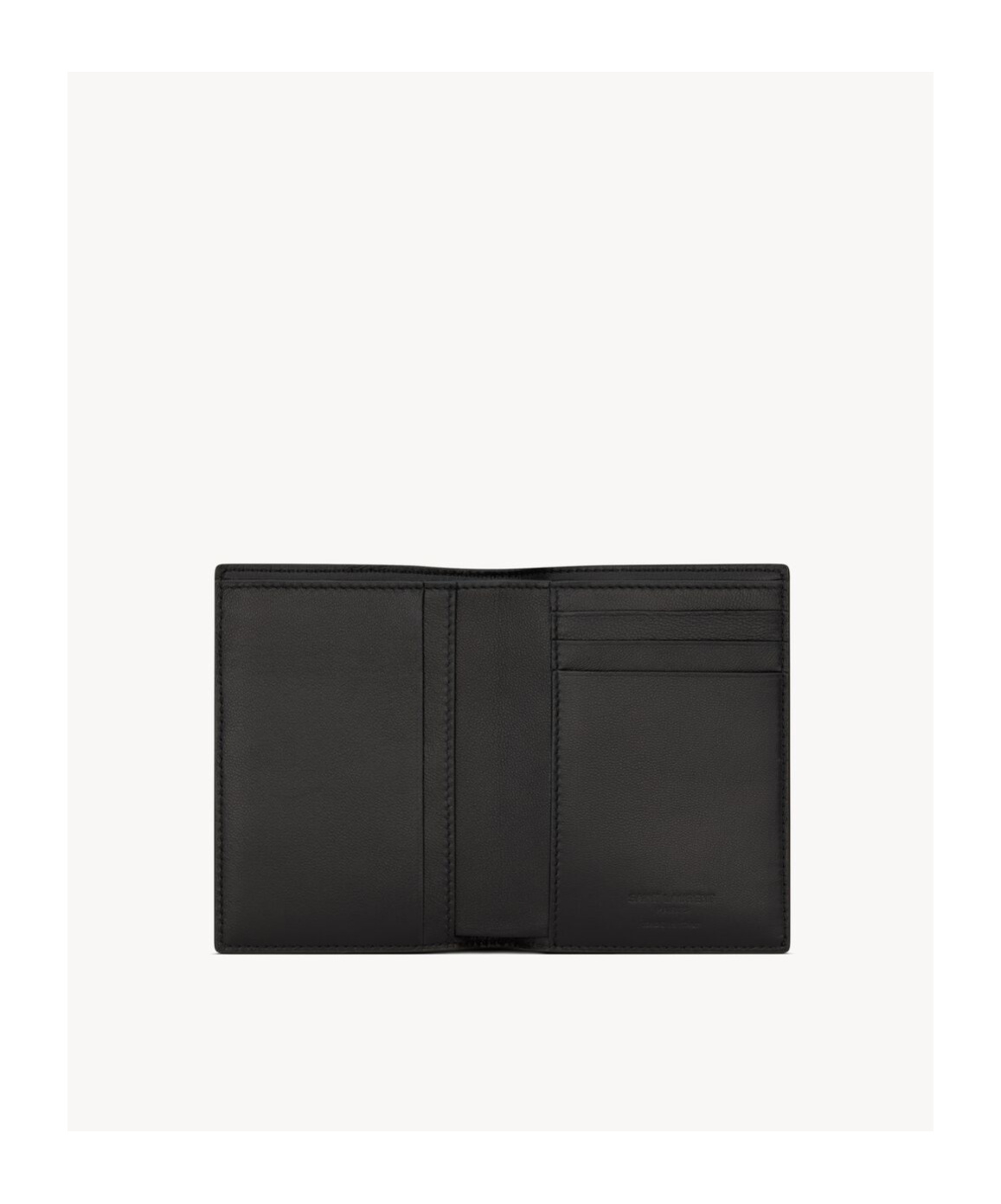 Saint Laurent Folding Wallet In Black