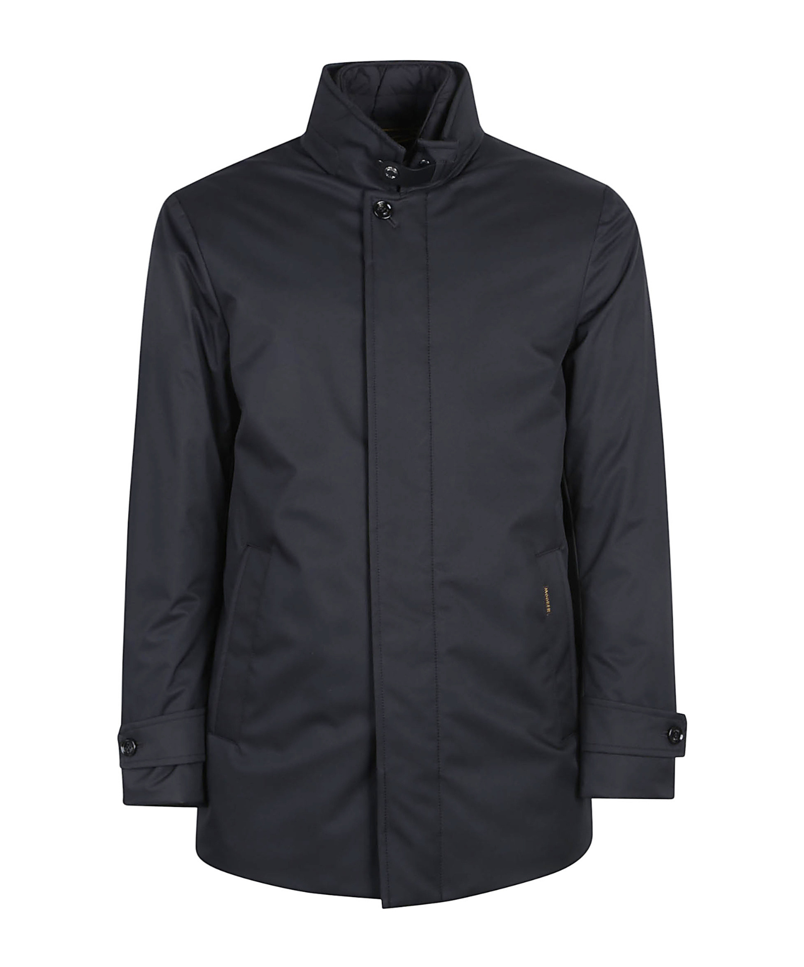 Moorer Man Puffer Midnight Blue Size 42 Polyester In Black
