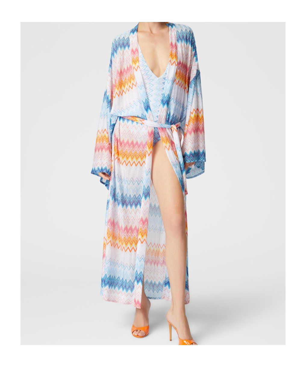 Missoni Zigzag Lamé Cover-up In White