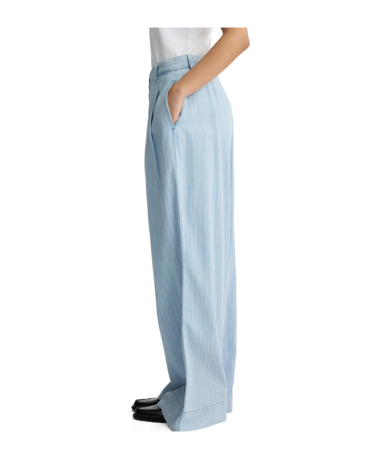 Liu •jo Pinstripe Denim Trousers
