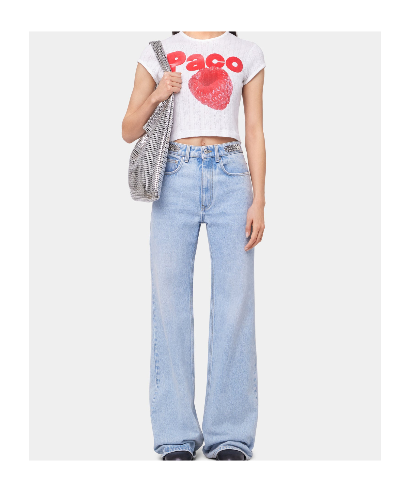 Rabanne White Short T-shirt