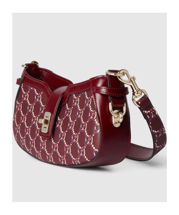 Gucci Moon Side Mini Shoulder Bag In Red