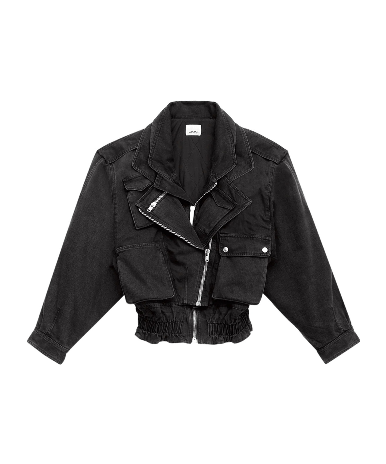 Isabel Marant Aneli Denim Jacket With Pockets In Black