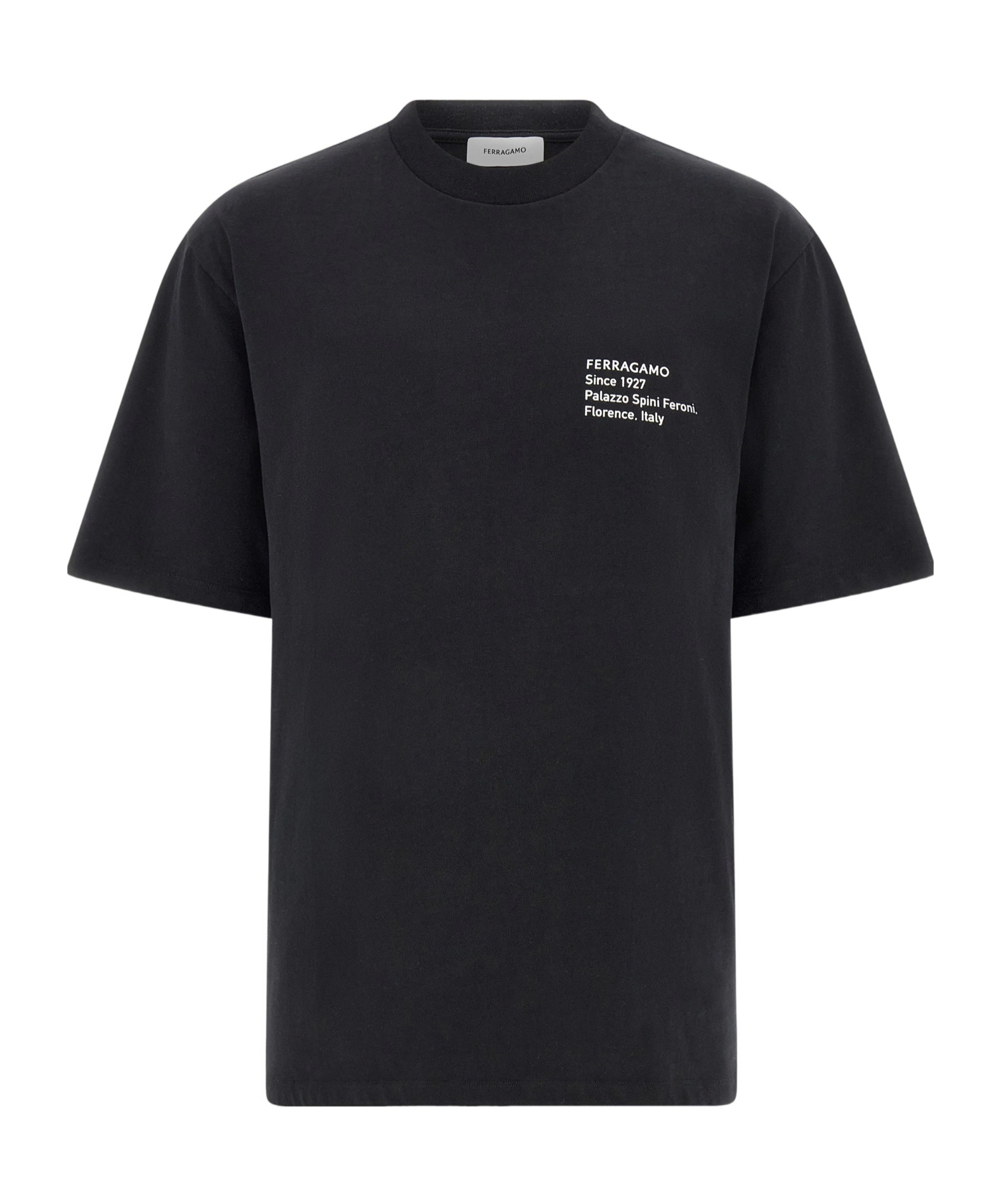 Ferragamo Graphic-print T-shirt In Black