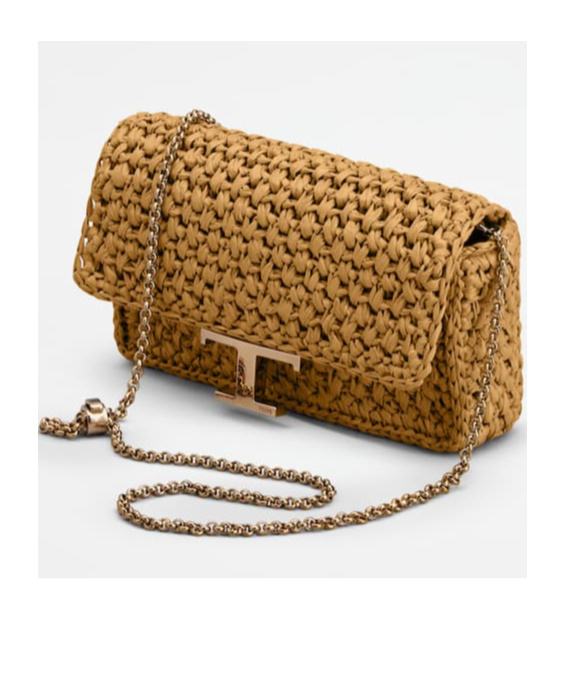 Tod's Mini Raffia Crossbody Bag