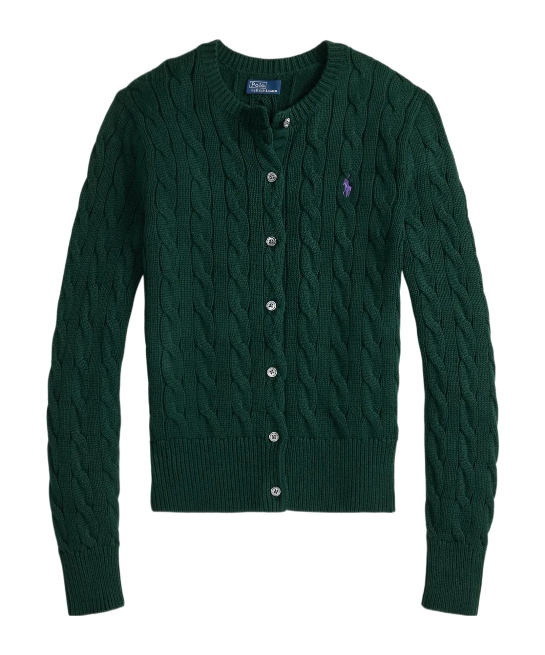 Polo Ralph Lauren Cable-knit Cardigan In Green