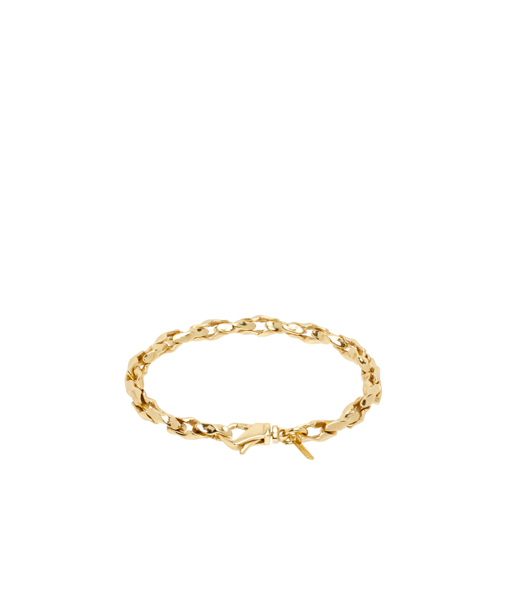 Emanuele Bicocchi Hammered Bracelet In Yellow