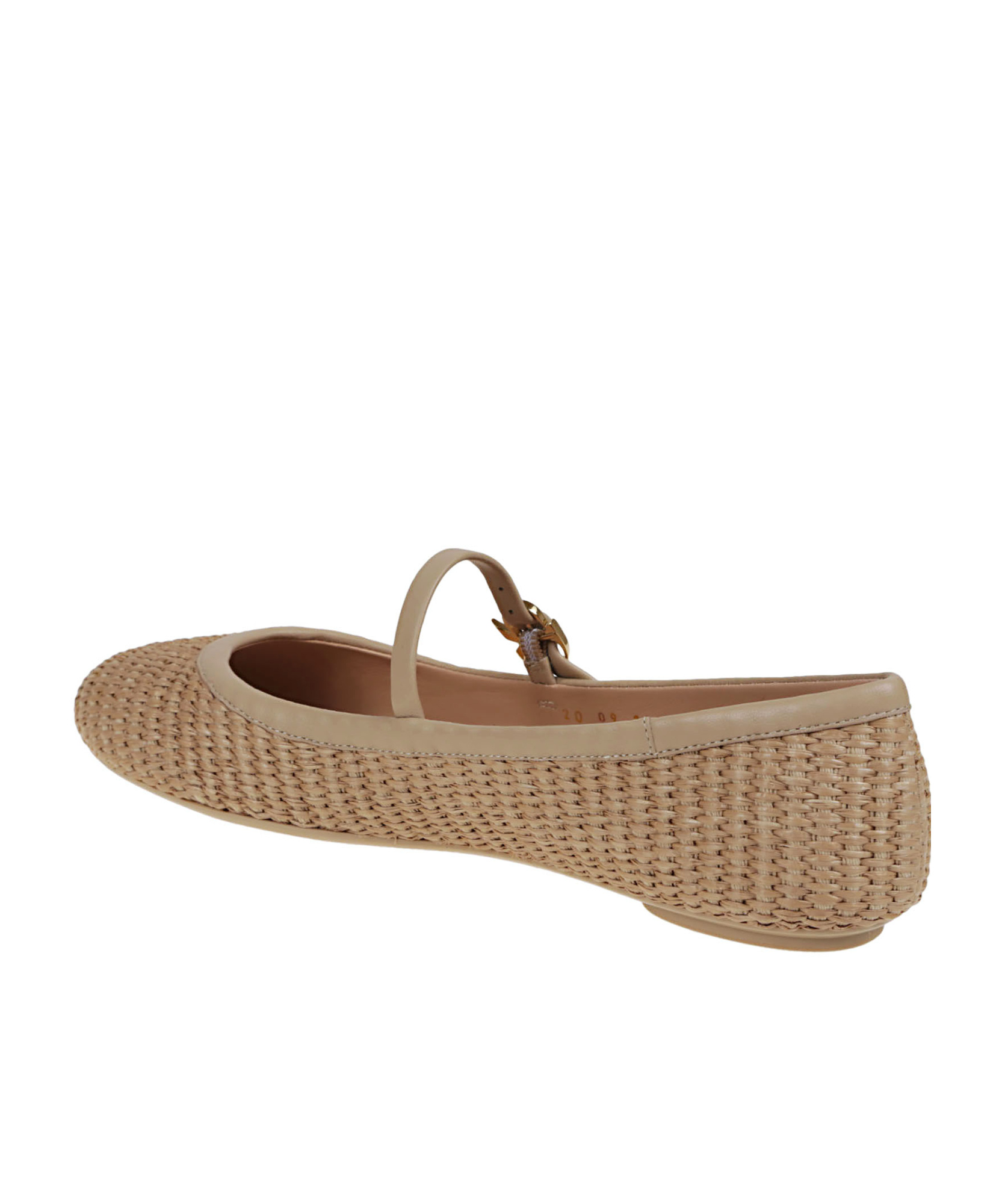 Shop Gianvito Rossi Round Head Ballet Shoes In Nude