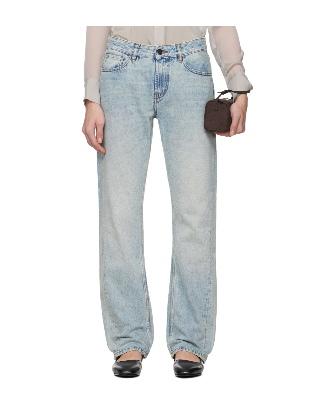 Kallmeyer Adina Low-rise Jeans In Blue