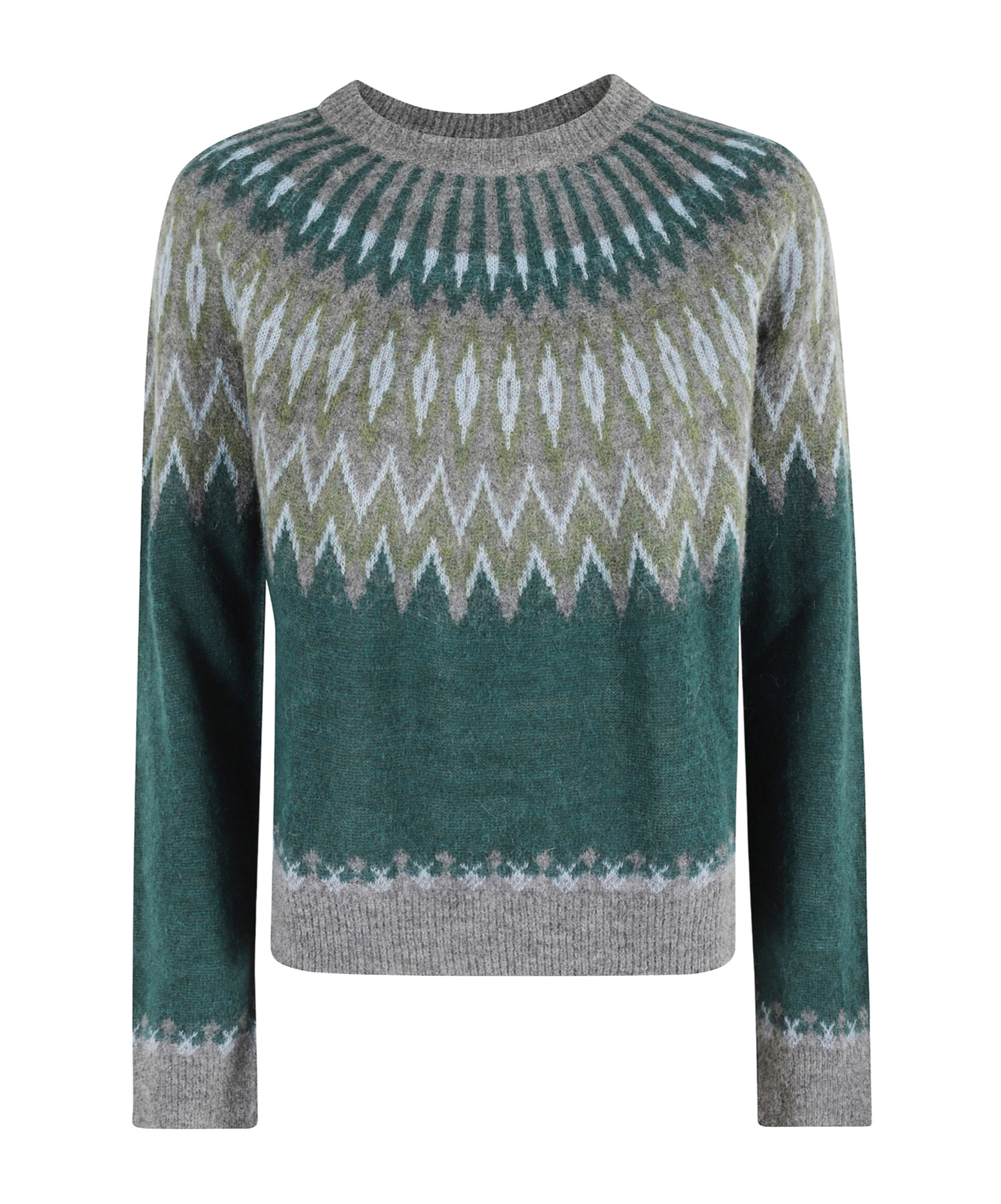 Roberto Collina Geometric Knitwear With Crew Neck And Long Sleeves In Multi