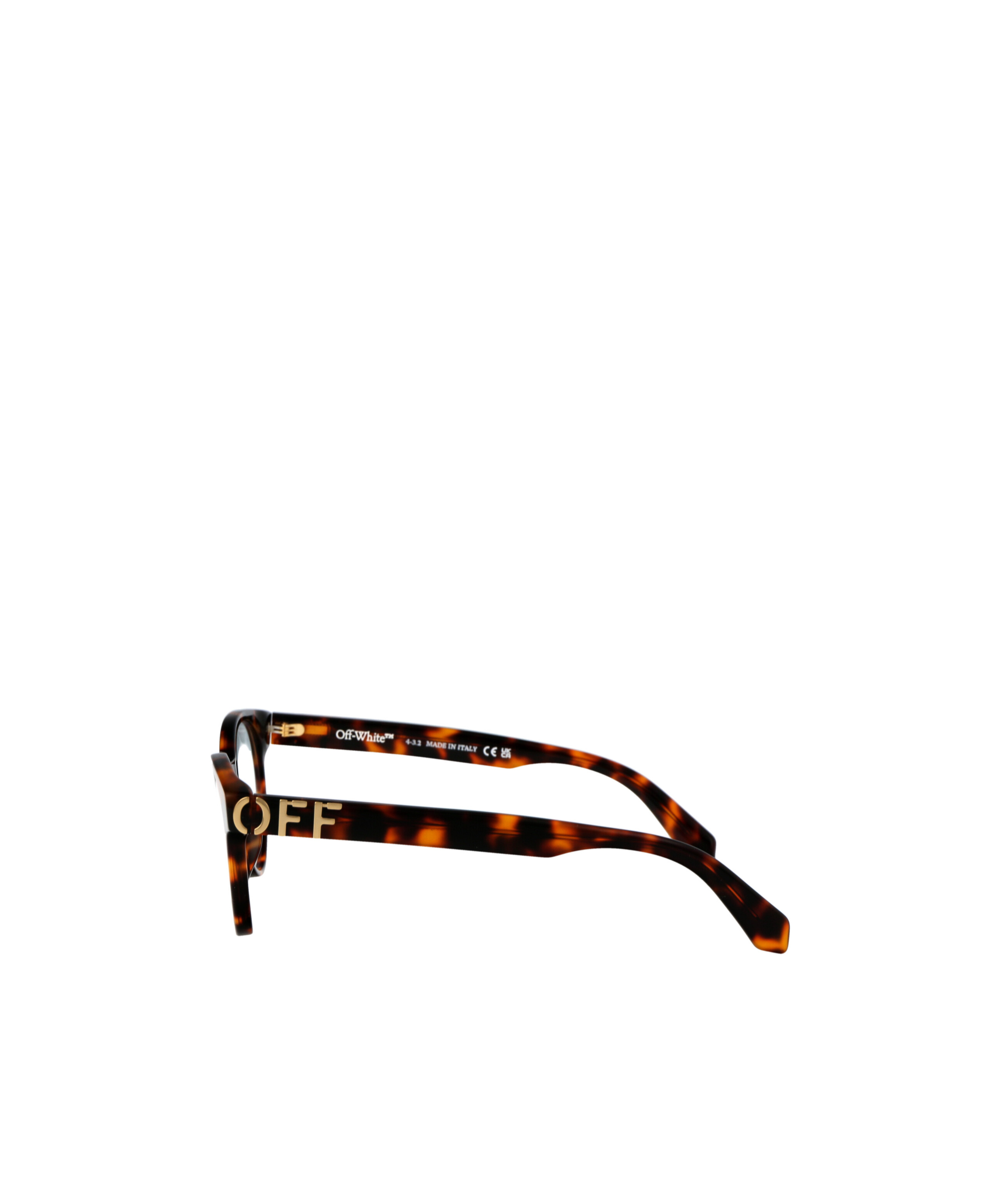 Off-white Round Frame Glasses In Black