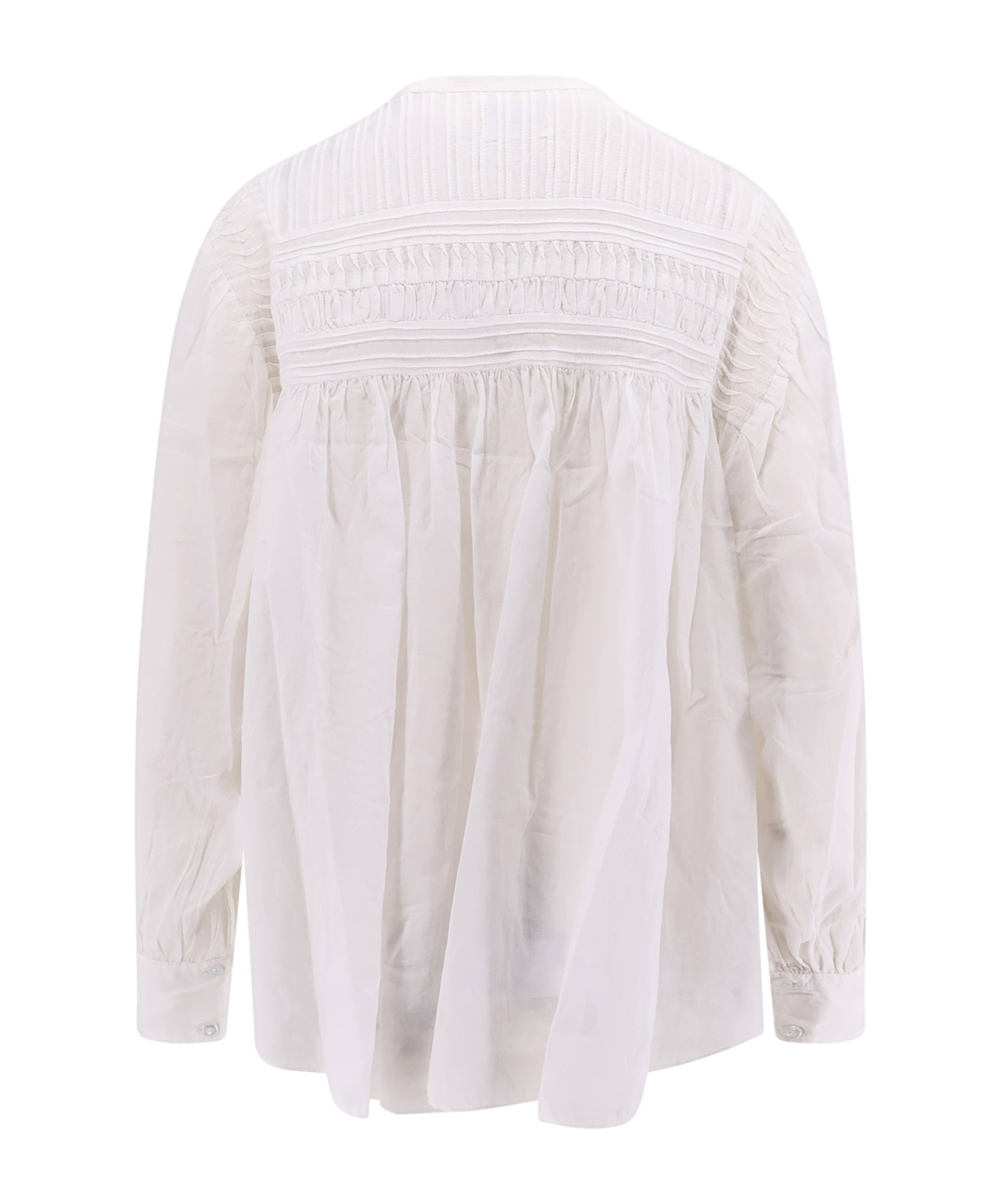 Isabel Marant Étoile Plalia Oversized Cotton Blouse In White