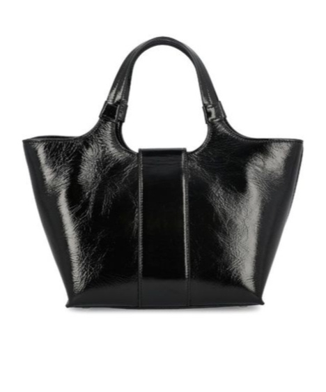 Roger Vivier Women Grand Vivier Choc Leather Mini Bag In Black