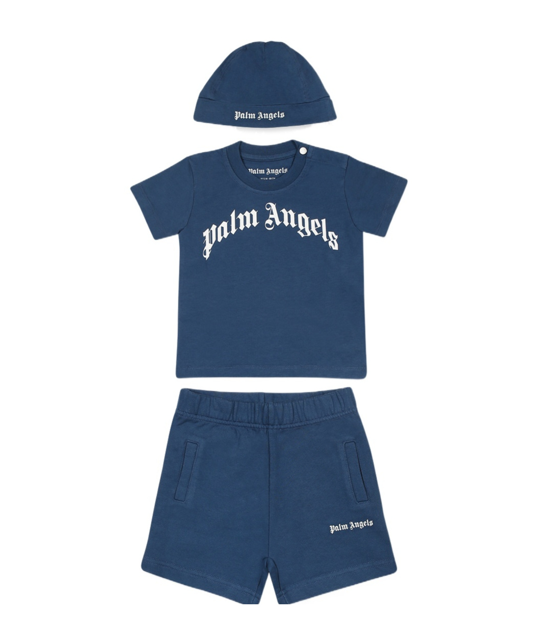 Palm Angels Shorts Suit In Blue