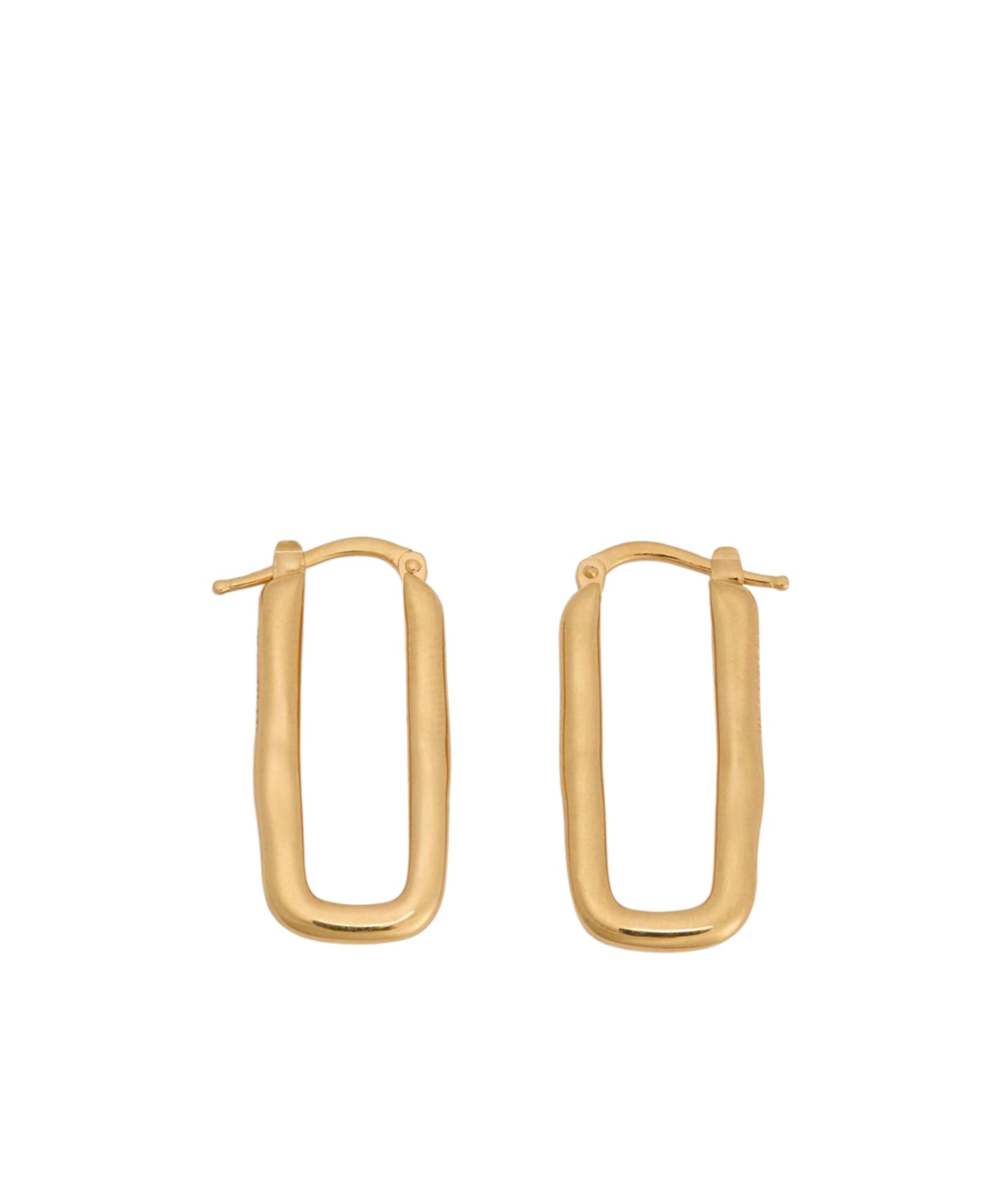Jil Sander Geometric Earrings In Yellow