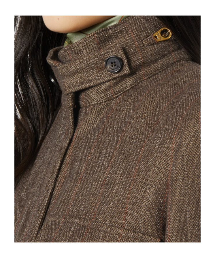 Loro Piana Windmate Zippered Casual Jacket In Green Brown Mouliné