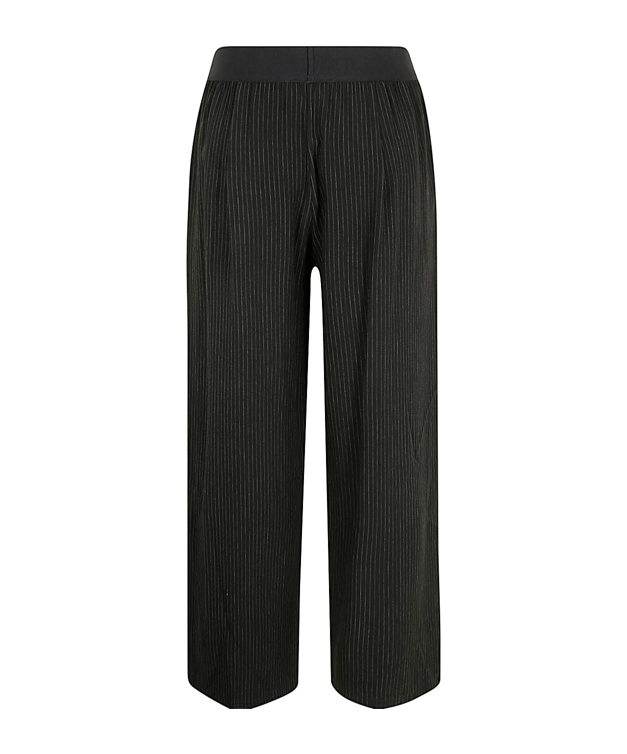 Maria Calderara Elastic Waist Casual Pants In Black