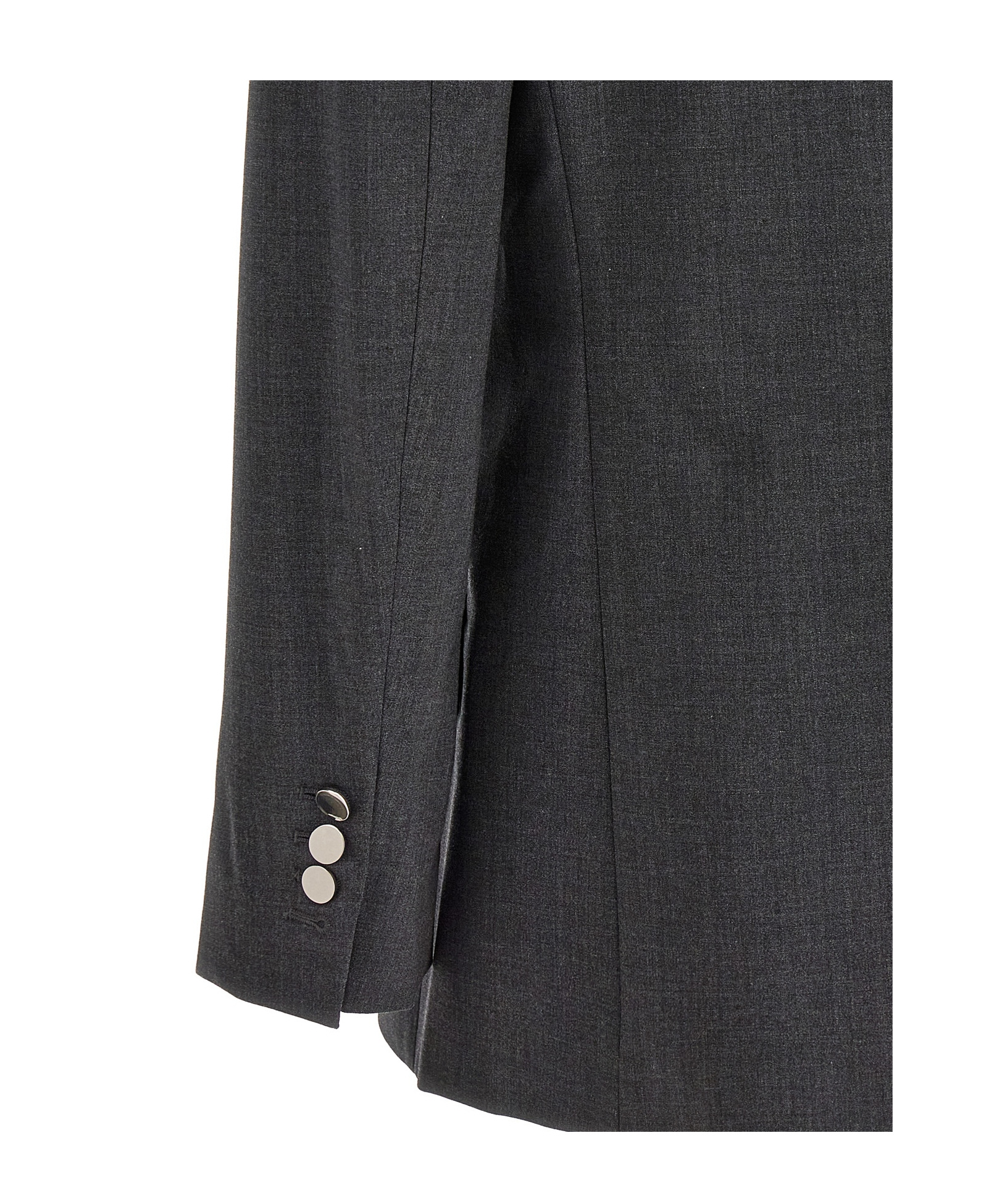 Theory Tailored Jacket With Button Detailing And Structured Shoulders In Black