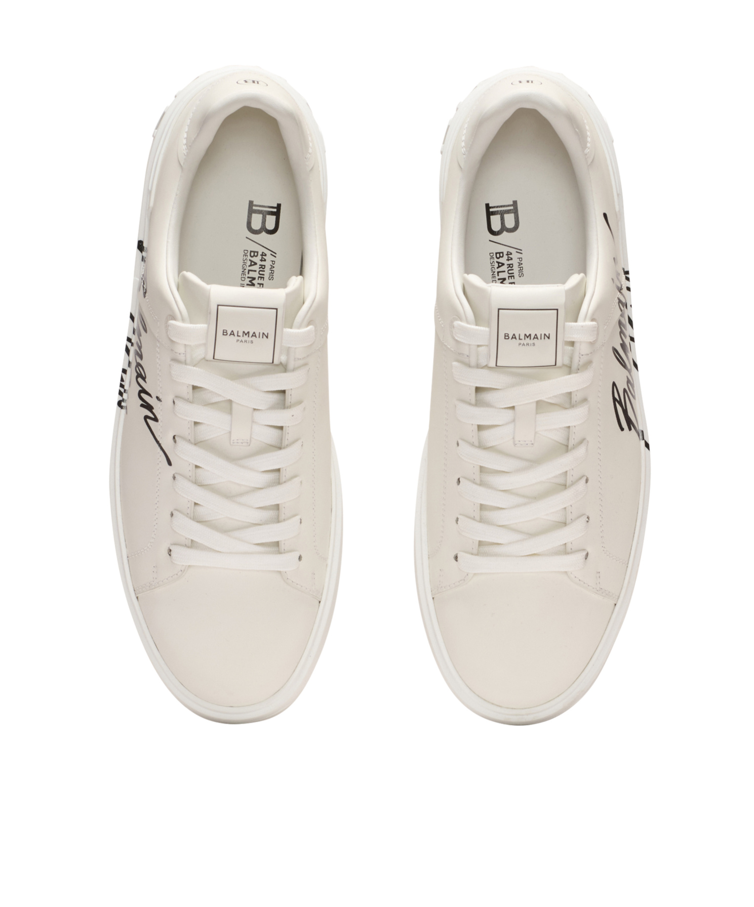 Balmain B-court Low-top Sneakers In White