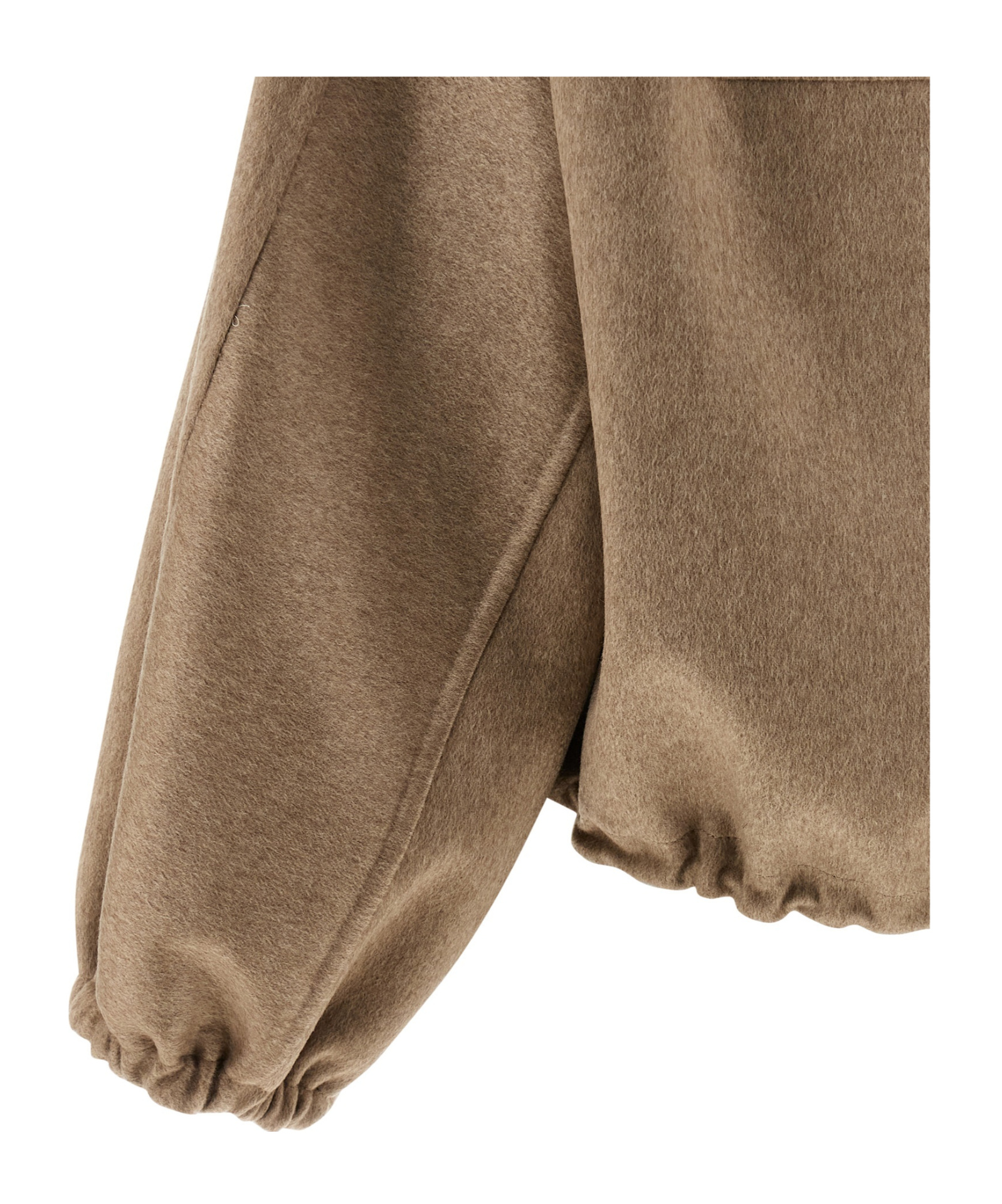 Fabiana Filippi Cashmere Bomber Jacket Puffer Jackets Beige In Brown