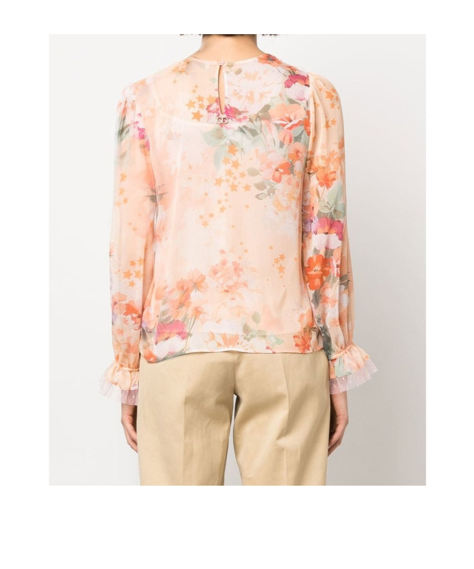 Twinset Ruffled Floral-print Blouse