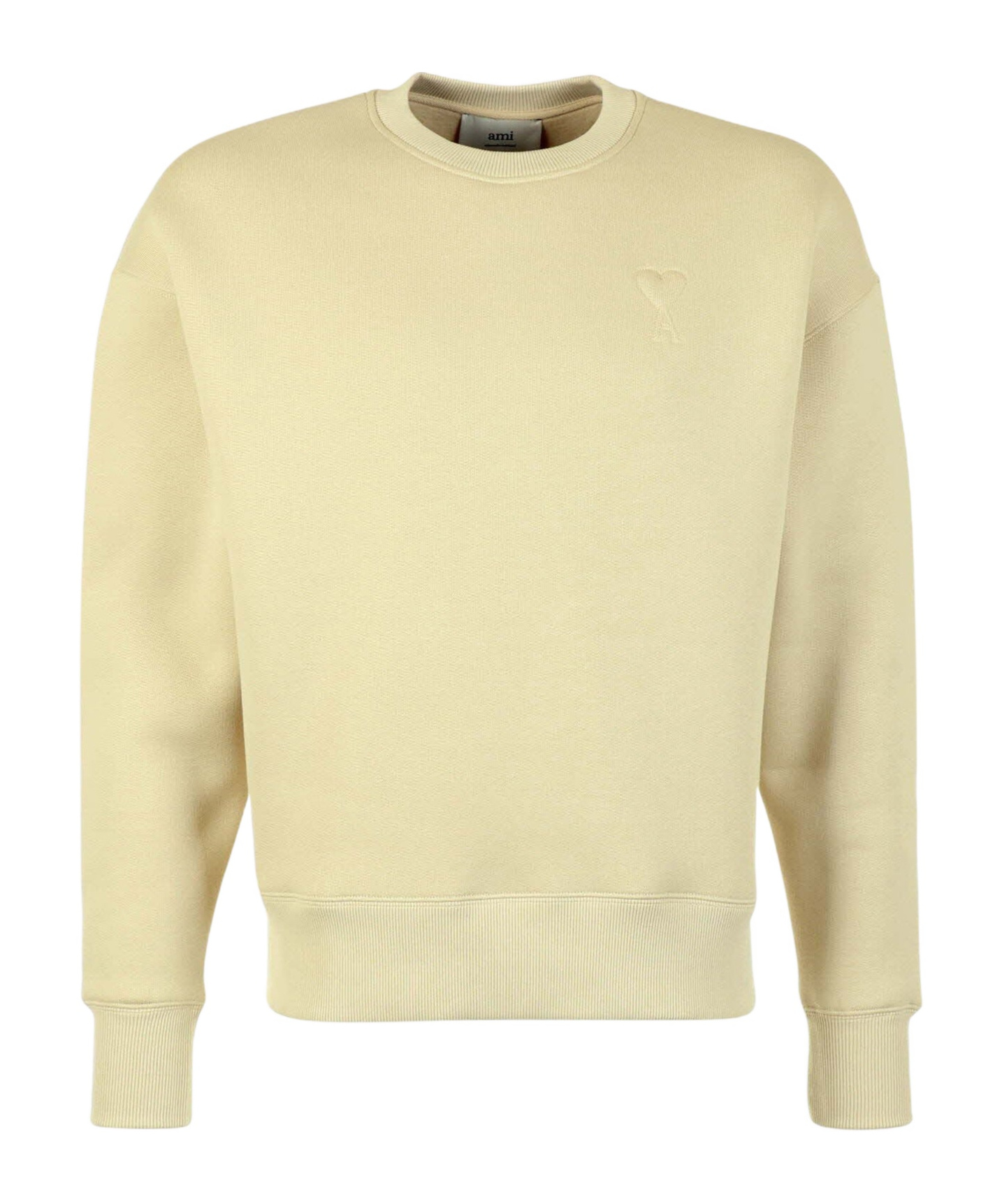 Shop Ami Alexandre Mattiussi Long-sleeved Sweater In Nude
