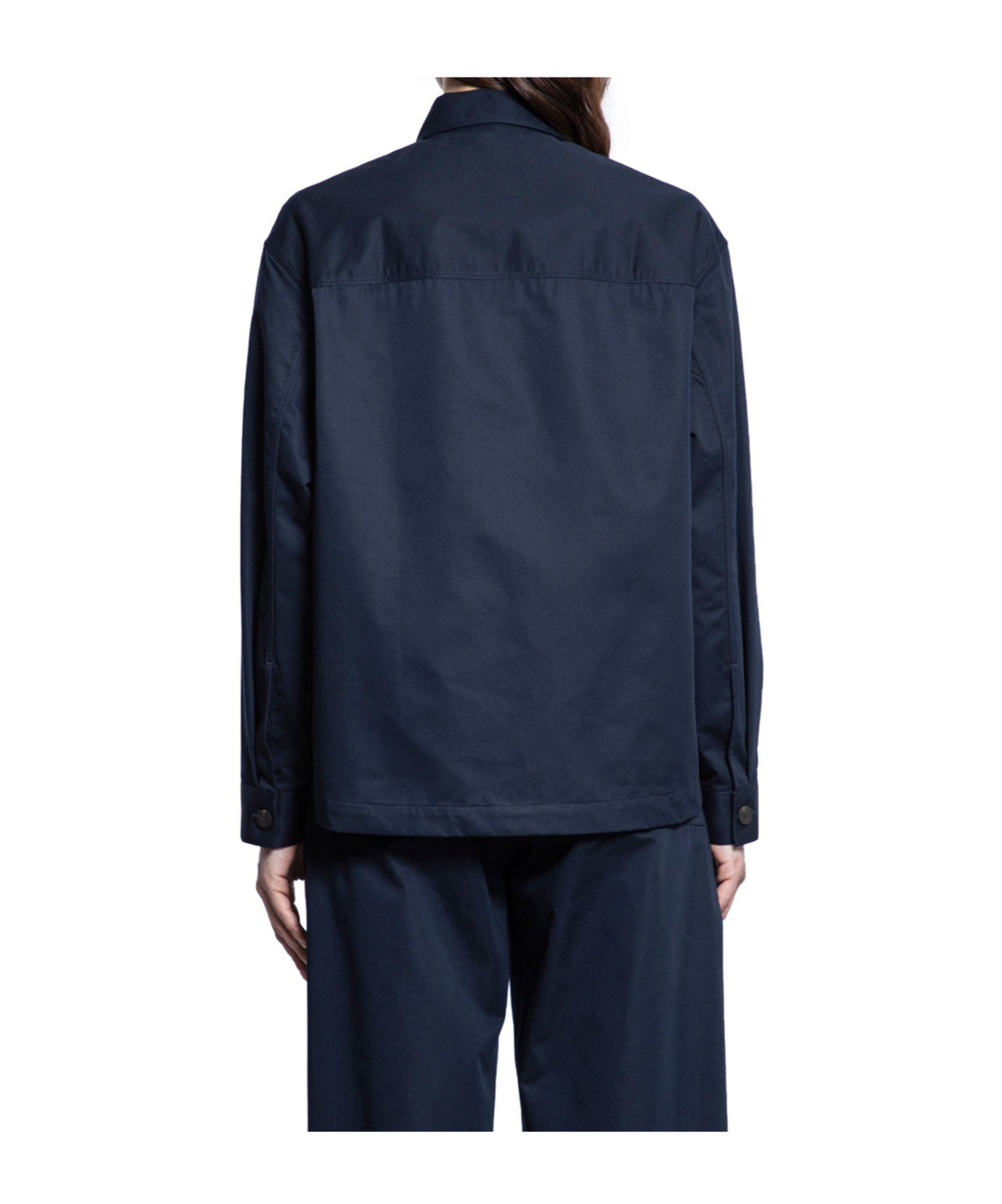 Studio Nicholson Lapel Casual Jacket In Blue