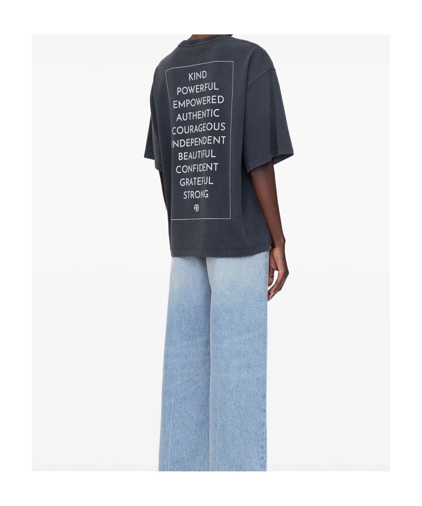 Anine Bing Rudy Graphic-print T-shirt In Gray