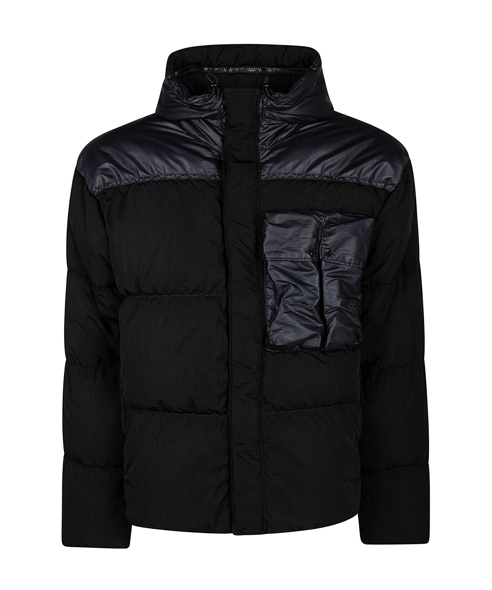 Shop C.p. Company Goggle Padded Jacket In Black