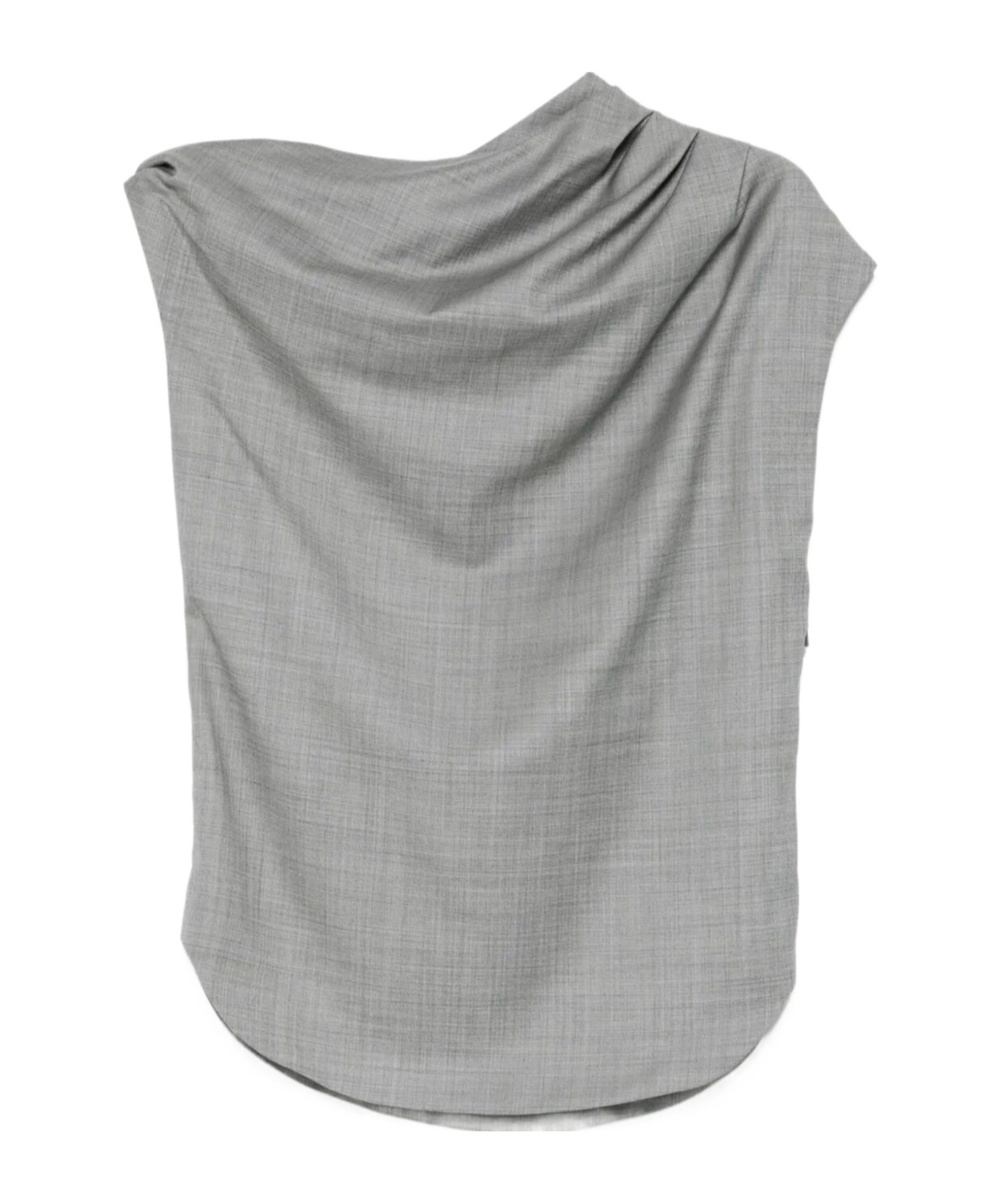 Shop Loulou Studio Pendant Blouse In Gray