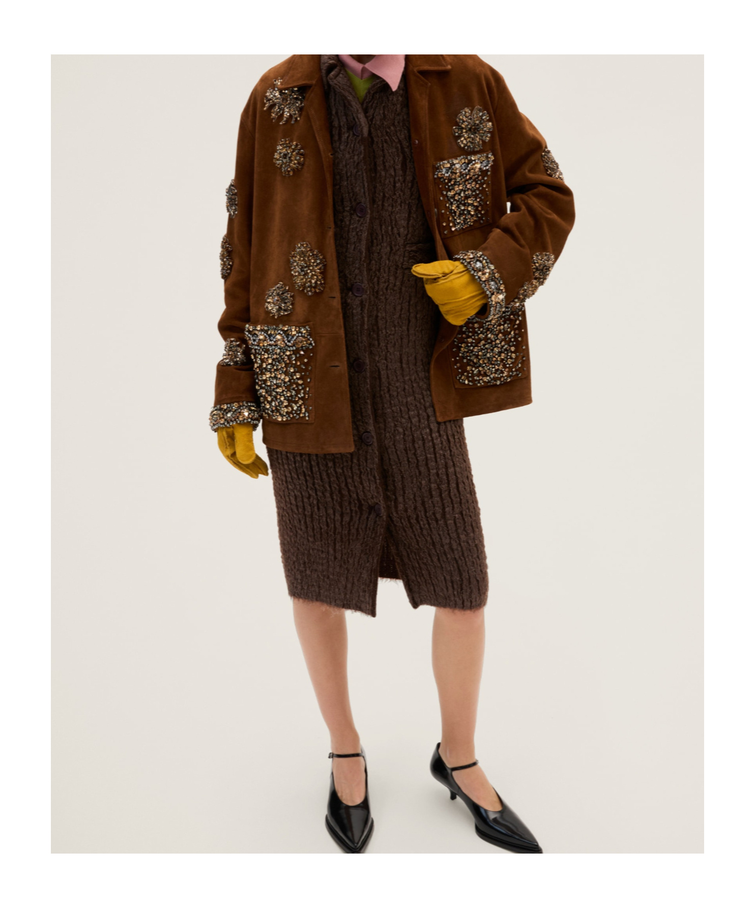 Miu Miu Jackets And Vests In Brown