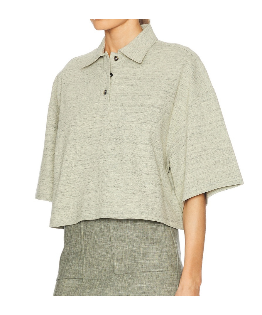 Bottega Veneta Polo Shirt With Lapel Short Sleeve In Nude