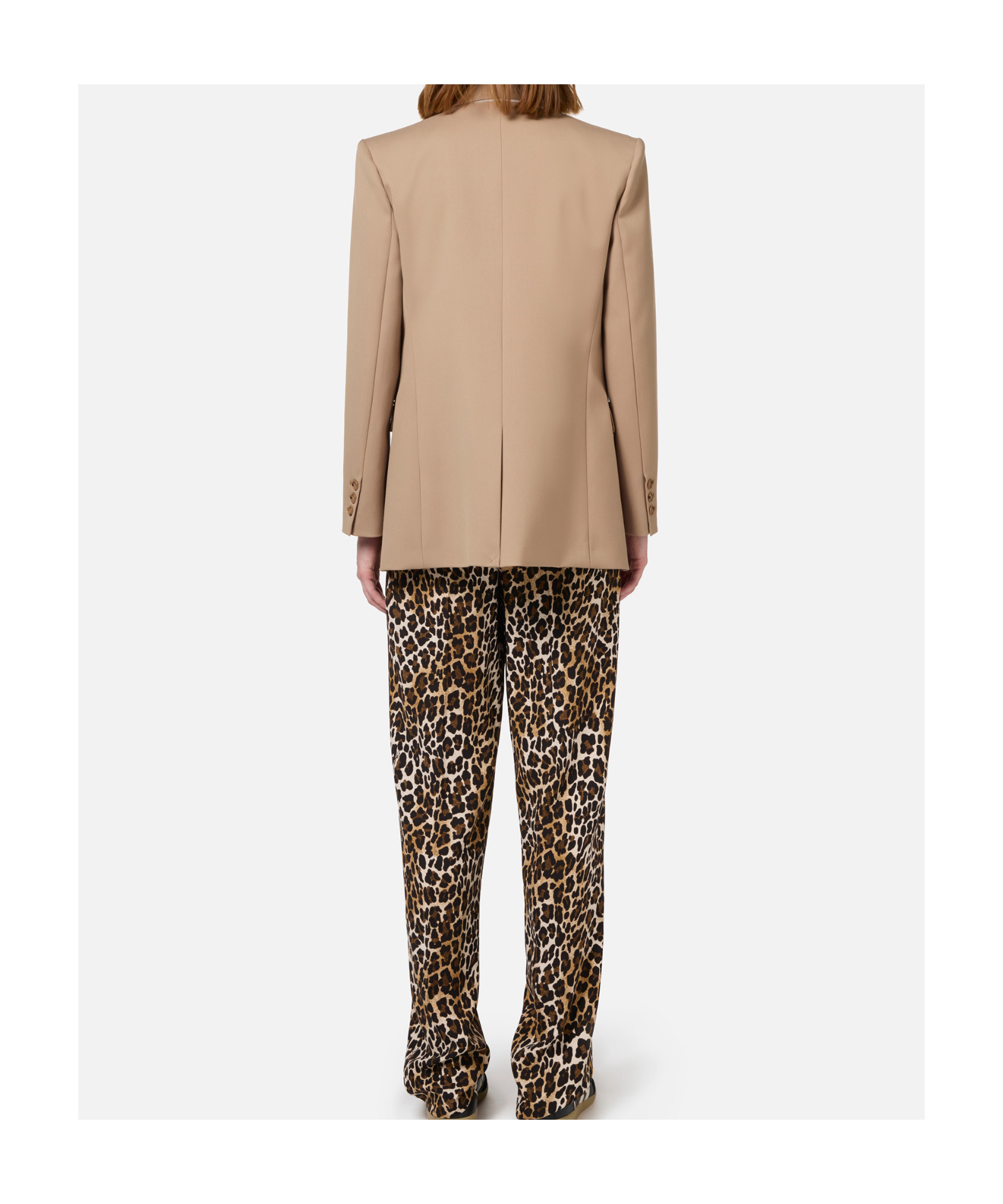 Elisabetta Franchi Double-breasted Jacket In Camel