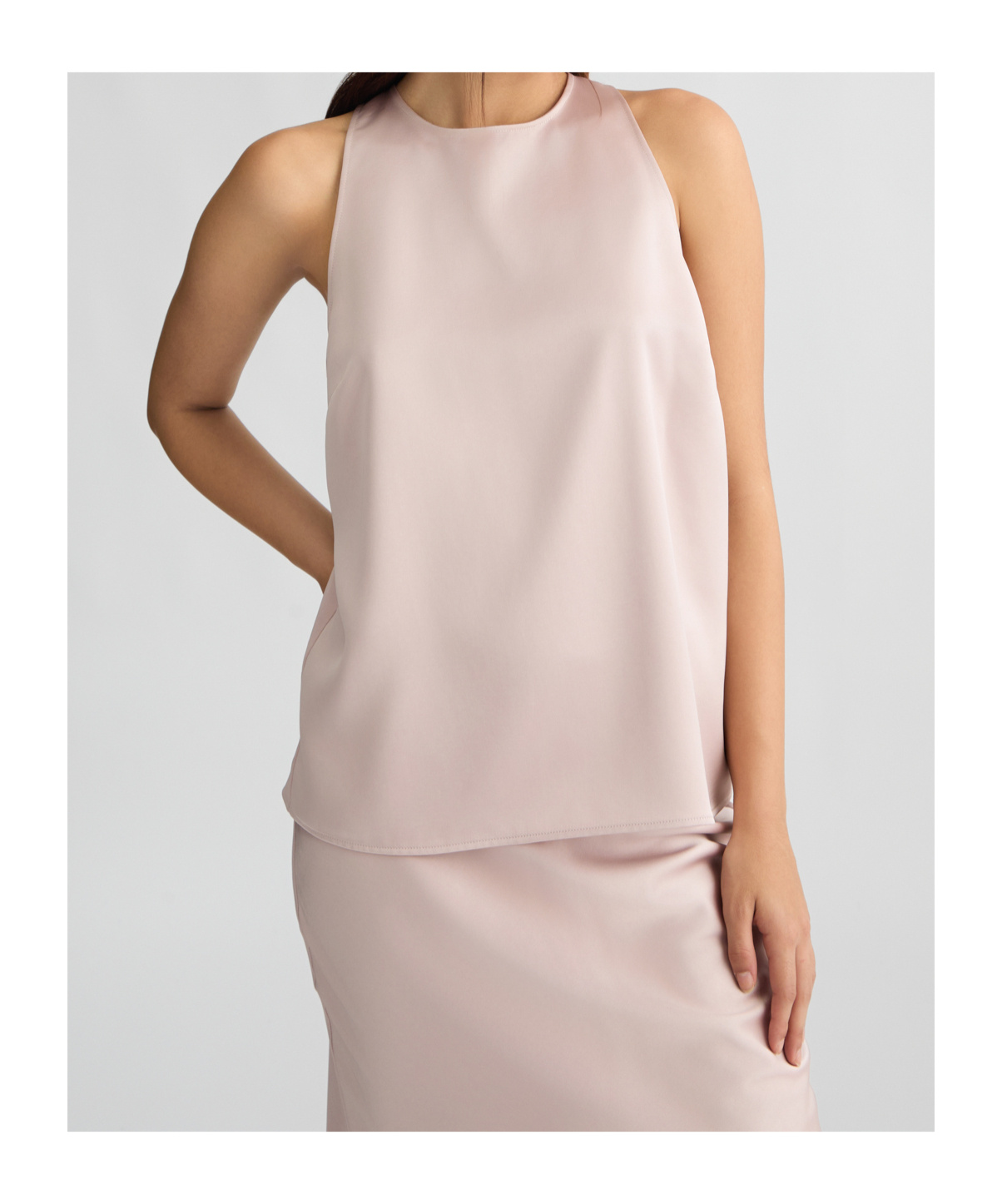 Liu •jo Liu Jo Pink Satin Top With A Bow