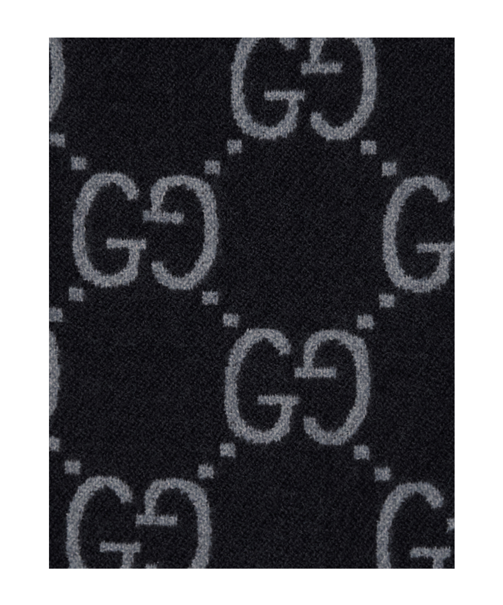 Gucci Jacquard Shawl In Black