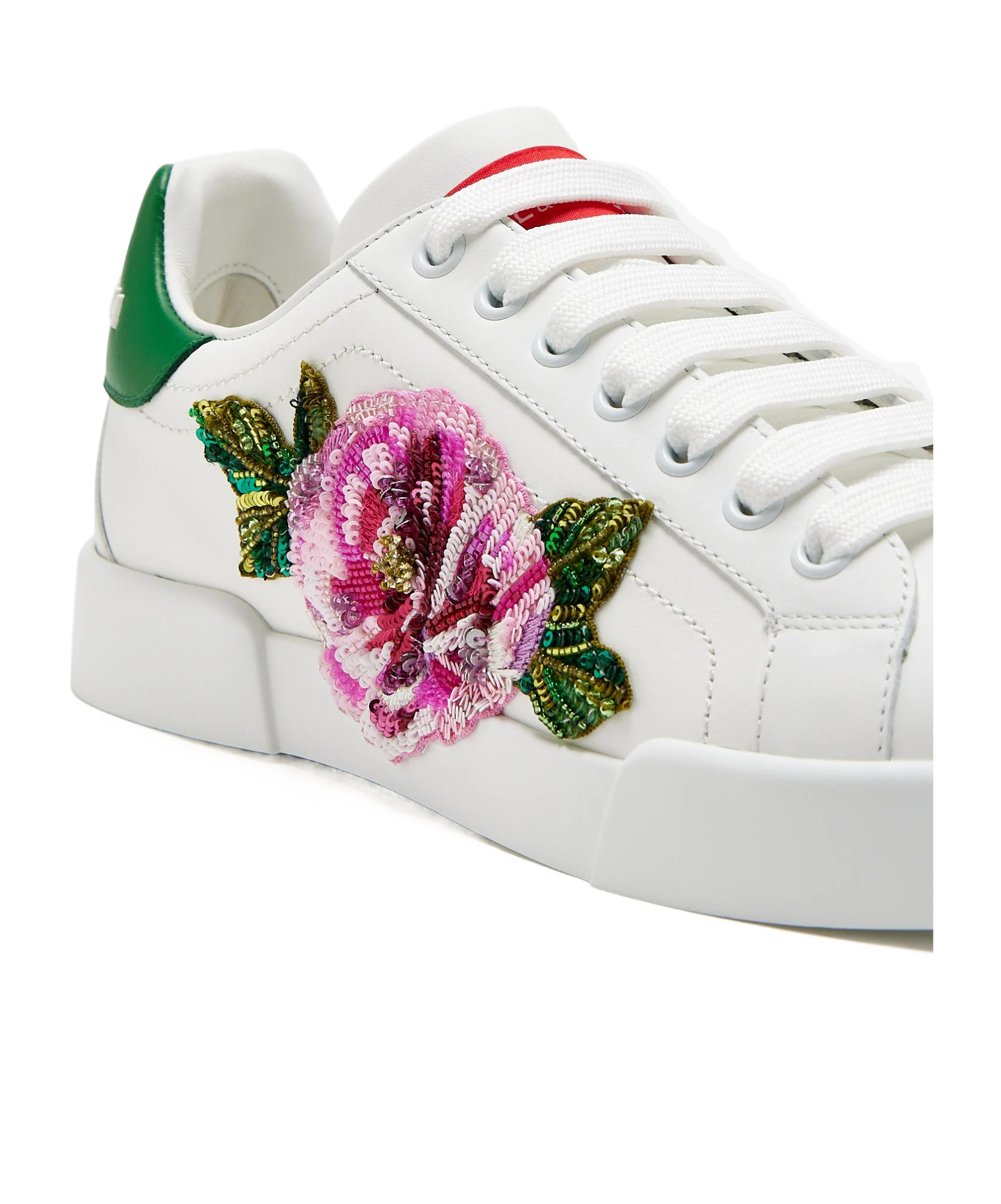 Dolce & Gabbana Round Head Low-cut Casual Shoes In White