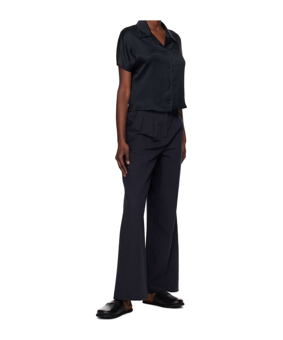 Apc Tressie High-rise Casual Pants In Black