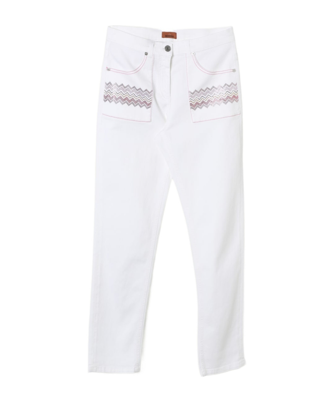 Missoni Belt-loop Casual Pants In White