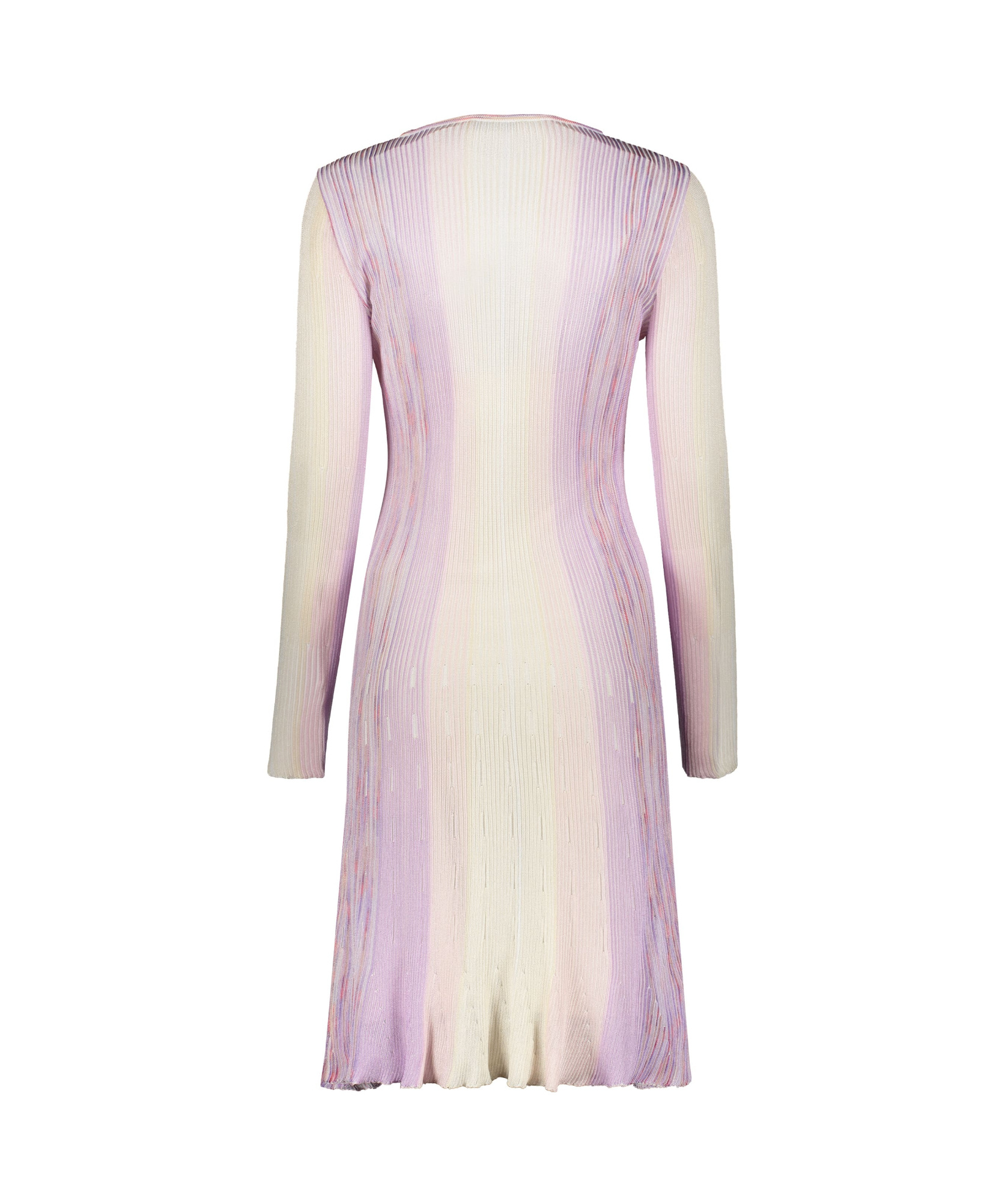 Missoni Rib Knitted Mid-length Dress In Pink